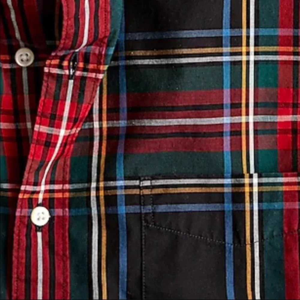 NWT J. Crew Stewart Plaid Secret Wash Shirt - Picture 3 of 3